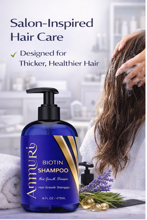 Ammuri Biotin DHT Blocker Shampoo - Sulfate-Free Hair Loss Treatment 473ml Ammuri Skincare