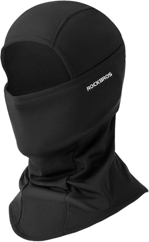 ROCKBROS Ski Mask Windproof Cycling Balaclava Thermal Neck Gaiter Full Face Mask Warm Polar Fleece Headwear Mulfifunctional Scarf Skiing Motorcycling Fishing Black - Hats & Caps - British D'sire Main image