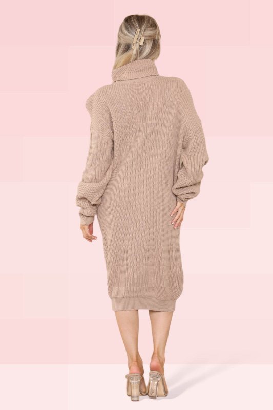 Roll Neck Jumper Dress - Jumper - British D'sire