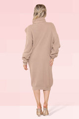 Roll Neck Jumper Dress - Jumper - British D'sire