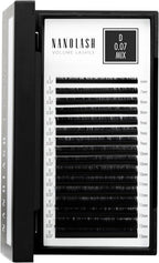 Roll over image to zoom in Nanolash Volume Lashes - false lashes for professional eyelash extensions, volume eyelash extensions (0.07 D, MIX 6 - 13mm) - False Eyelashes - British D'sire