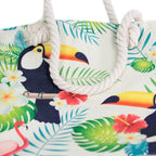 Rope Handle Bag - Tropical Toucan - Classic Rope Handled Bags - British D'sire