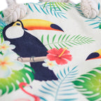 Rope Handle Bag - Tropical Toucan - Classic Rope Handled Bags - British D'sire