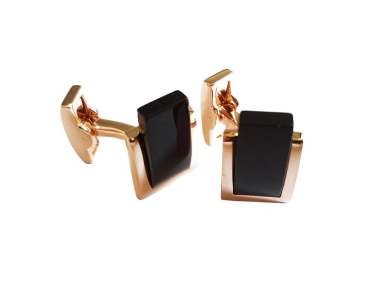 Rose Gold Cufflinks - British D'sire