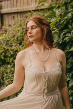 Rose Quartz and Quartz Statement Necklace - Necklaces - British D'sire