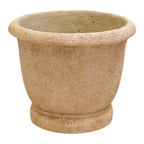 Round Clay Cement Urn Pot TD20xH17cm - Plant Pot - British D'sire