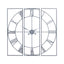 Roza Panelled Wall Clock Home Wall Decor - Clocks - British D'sire