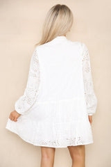 Ruffle Hem Mini Dress - mini dress - British D'sire