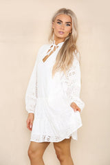 Ruffle Hem Mini Dress - mini dress - British D'sire