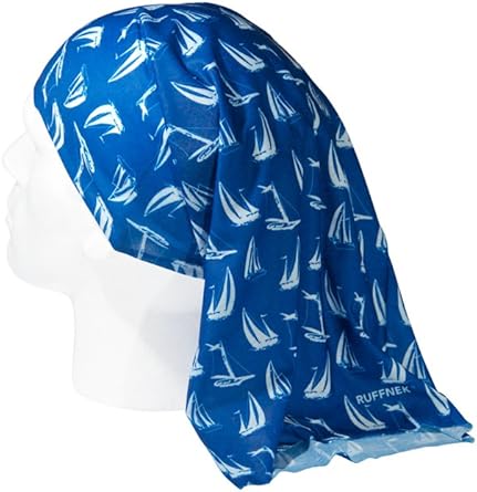 Ruffnek Blue Sailing Boats Neck Gaiter – Multi‑Use - Neck Gaiters - British D'sire