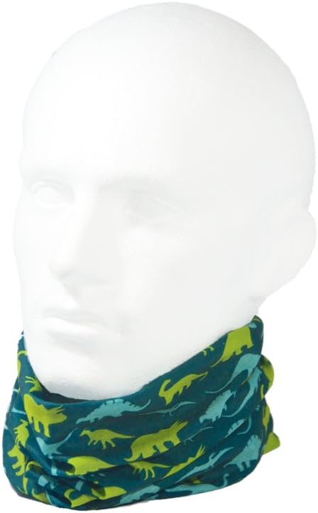 Ruffnek DINOSAURS Multifunctional tube scarf neck warmer snood - for Children/Adults - Unisex One Size - British D'sire
