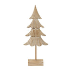 Rustic Fir Tree On Stand Home Decor Ornament Decoration - Christmas Decor - British D'sire