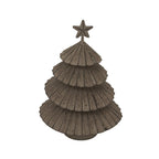 Rustic Metal Layered Tree With Star - Christmas Decor - British D'sire