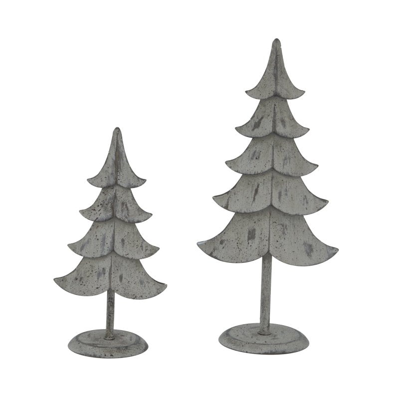 Rustic Metal Standing Tree Home Decor Ornament Decoration - Christmas Decor - British D'sire