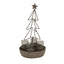 Rustic Outline Tree And Star With Four Glass Votives - Christmas Decor - British D'sire