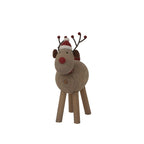 Rustic Rudolf With Hat Home Decor Ornament Decoration - Christmas Decor - British D'sire