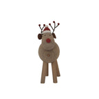 Rustic Rudolf With Hat Home Decor Ornament Decoration - Christmas Decor - British D'sire