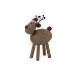 Rustic Rudolf With Hat Home Decor Ornament Decoration - Christmas Decor - British D'sire