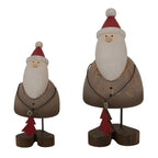 Rustic Santa With Tree Decoration - Christmas Decor - British D'sire