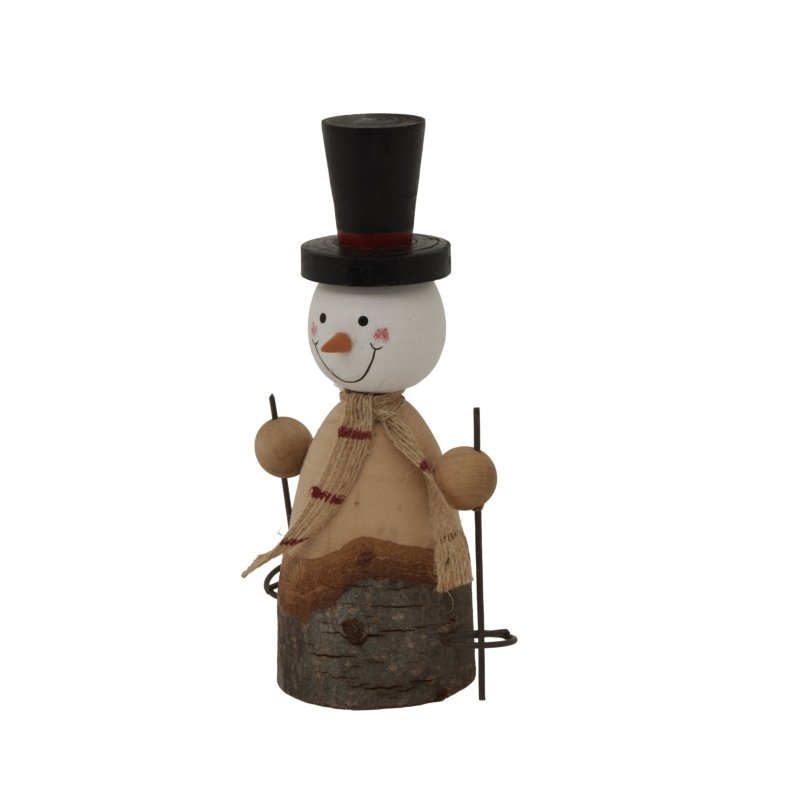 Rustic Snowman Home Decor Ornament Decoration - Christmas Decor - British D'sire