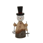 Rustic Snowman Home Decor Ornament Decoration - Christmas Decor - British D'sire