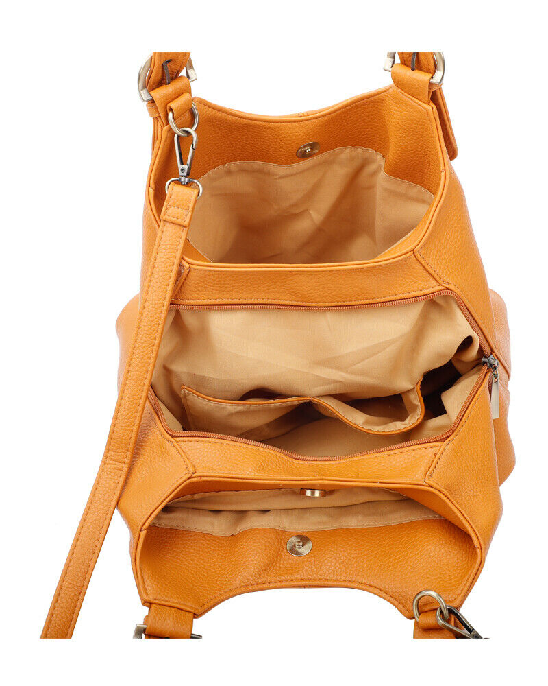 Classic Mattea Soft Handbag - Mustard Secondary image