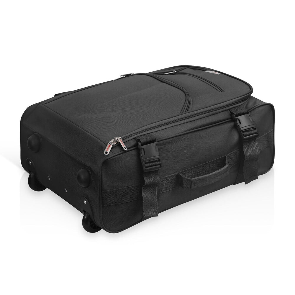 Purple Cabin approved suitcase trolley bag | Lightweight and foldable carry on hand luggage | 35 litres