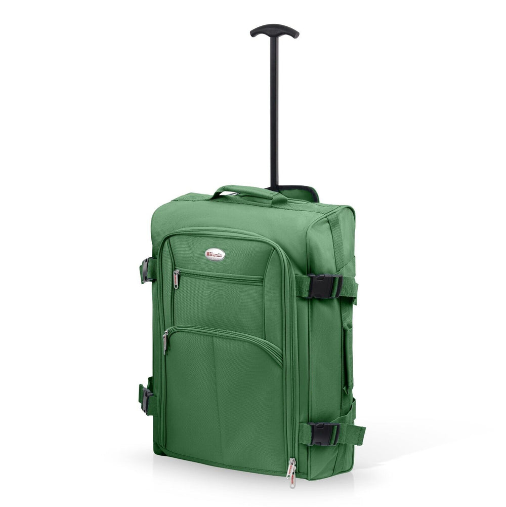 Purple Cabin approved suitcase trolley bag | Lightweight and foldable carry on hand luggage | 35 litres