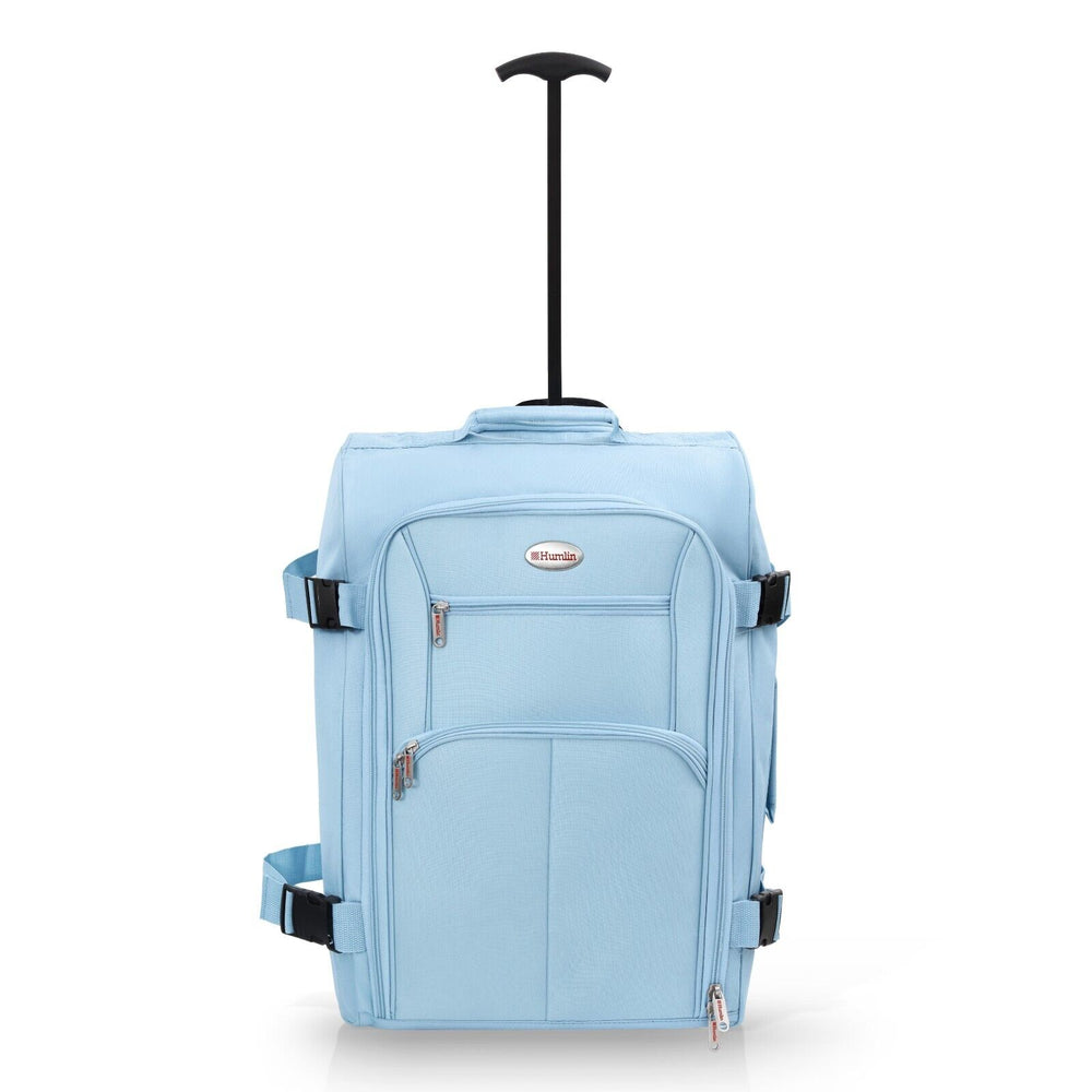 Purple Cabin approved suitcase trolley bag | Lightweight and foldable carry on hand luggage | 35 litres
