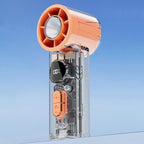 S8 High - Speed Ice Cooling Fan Digital Display Quiet Handheld Fan(Orange) - Fan - British D'sire