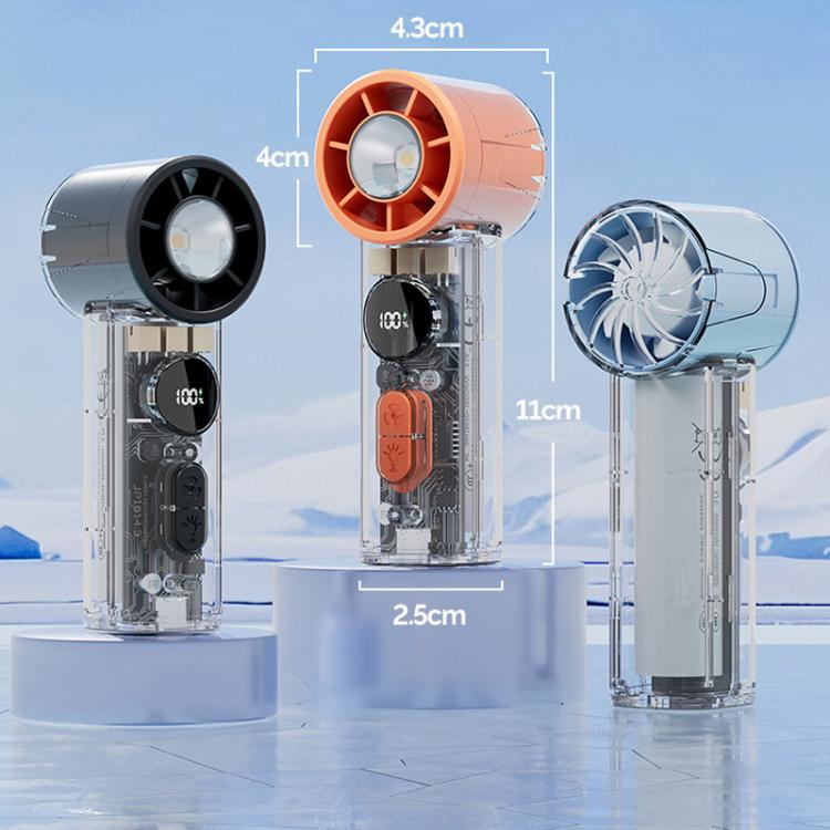 S8 High - Speed Ice Cooling Fan Digital Display Quiet Handheld Fan(Orange) - Fan - British D'sire