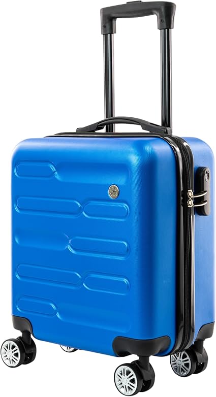 SA Products Cabin Suitcase, Easy Jet 45x36x20 Cabin Bag | Lightweight, Telescopic Handle, Hard Shell Small Carry on Suitcase with Wheels | Travel Luggage 45 CM Secondary image