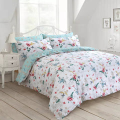 Sacramento Floral Duvet Cover Bedding Set + Pillowcase Luxury Quilt Cover - Home, Furniture & DIY:Bedding:Bedding Sets & Duvet Covers - British D'sire