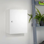 Safes UK Key Cabinet Wall Mounted Safe Key Storage up to 40 Keys With Easy to Use Key Lock Lockable Metal Cupboard Box Ideal for Hotel School Office Apartments (White) - Key Cabinet - British D'sire