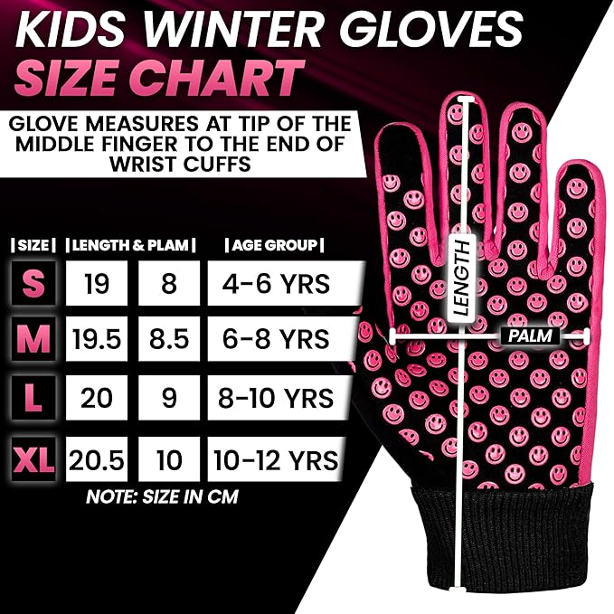 SAGA SPORTS Kids thermal gloves | Waterproof, Touchscreen-Compatible with Reflector Logo | Warm Anti-Slip for Outdoor Activities age 4-12| Durable and Machine Washable Secondary image