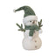 Sage and White Felt Snowman with Scarf and Branch Style Arms - Christmas Decor - British D'sire