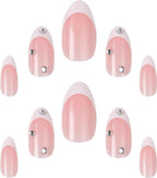 Elegant Touch French Nails 128