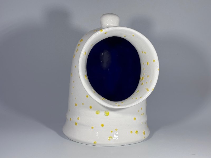 Salt Pig White with Yellow Spots - Salt Pig - British D'sire