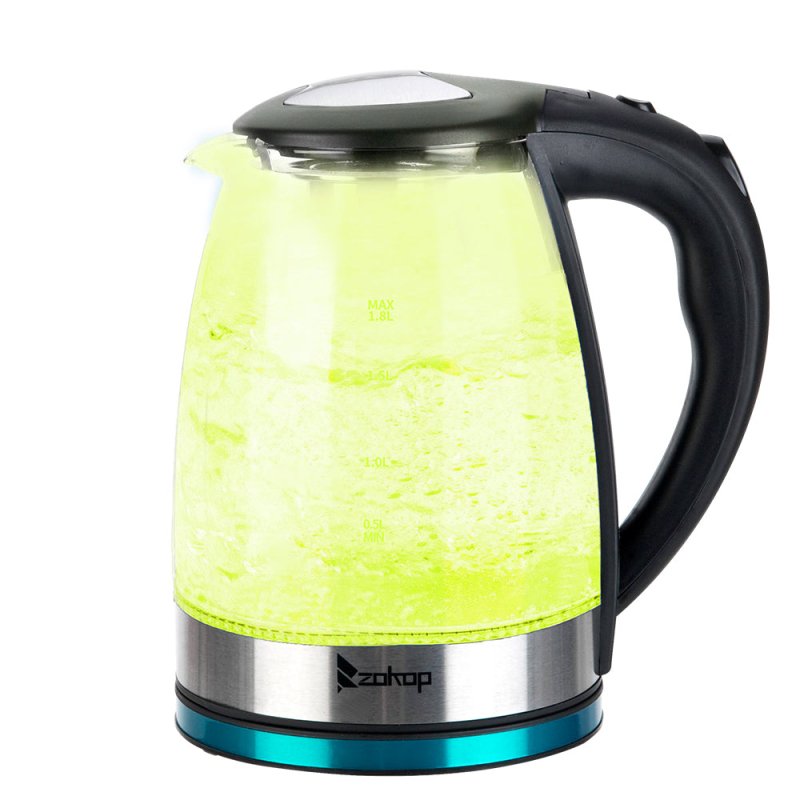 [Same model: 22701299] HD-1861-A 220V 2000W 1.8L Electric Glass Kettle UK Plug - British D'sire