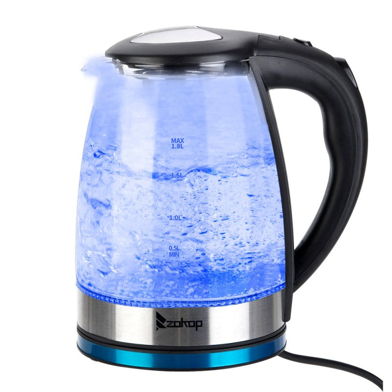 [Same model: 22701299] HD-1861-A 220V 2000W 1.8L Electric Glass Kettle UK Plug - British D'sire