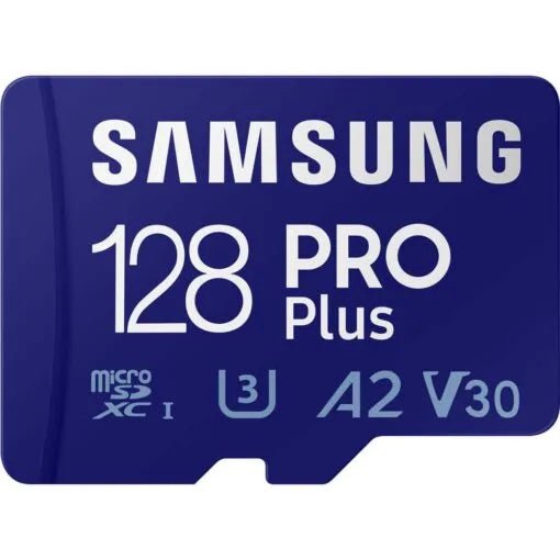 Samsung 128GB PRO microSDXC Memory Card – UHS-I U3 A2 V30 160MB/s with Adapter - British D'sire