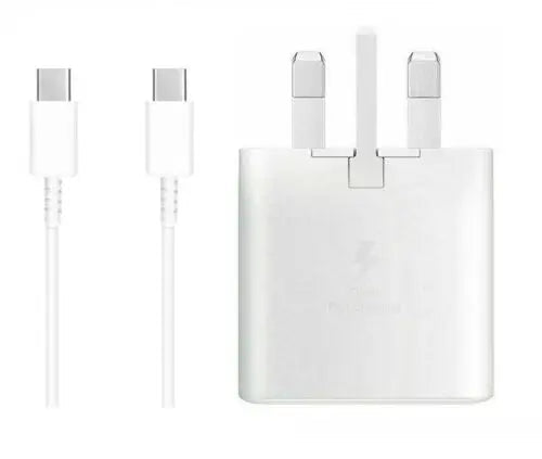 Samsung 25W USB-C Wall Charger Set – TA800 – White (UK Plug) - British D'sire