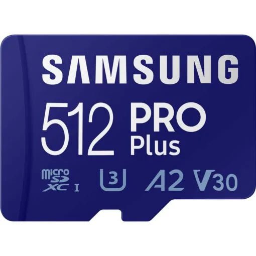 Samsung 512GB PRO Plus UHS-I microSDXC Memory Card - British D'sire Main image