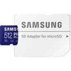 Samsung 512GB PRO Plus UHS-I microSDXC Memory Card - British D'sire