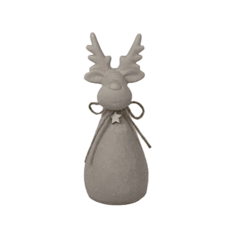 Sand Texture Effect Reindeer Decoration - Christmas Decor - British D'sire Main image