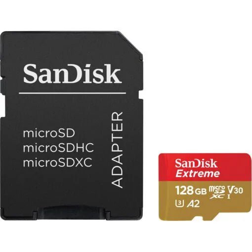 SanDisk 128GB Extreme UHS-I MicroSDXC Memory Card - British D'sire