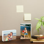 SAREAL Picture Frames Acrylic, 4 x 6 Acrylic Frame, 10 x 15 cm Clear Picture Frames Freestanding Double Sided Magnetic Acrylic Block Photo Frame, 1Pack - Wall & Tabletop Frames - British D'sire