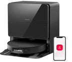 Saros 10 Robot Vacuum Cleaner 22,000 Pa, 3.14 - Inch Ultra Slim, Zero - Tangling, AI 3.0 Obstacle Avoidance, Auto Detachable Mop, 80°C Mop Washing, Hot Water Dock Self Cleaning (Black) - Robot Vacuum Cleaner - British D'sire