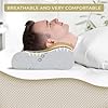 Sassia Maqash Bamboo Memory Foam Pillow Orthopedic | Large 40x60cm Contour Cervical Pillow for Neck & Shoulder Pain Relief | Best for Side Sleepers | Ergonomic Design with Bamboo Cover for Comfort & Support - Orthopaedic Pillow - British D'sire