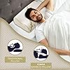 Sassia Maqash Bamboo Memory Foam Pillow Orthopedic | Large 40x60cm Contour Cervical Pillow for Neck & Shoulder Pain Relief | Best for Side Sleepers | Ergonomic Design with Bamboo Cover for Comfort & Support - Orthopaedic Pillow - British D'sire